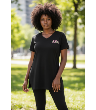 ΑΚΑ SALE! AKA Black Lounge 2 Piece Set w/Slits (SM) only 1 left (SP26)