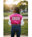 ΑΚΑ SALE! AKA Pink Baseball Satin Jacket (3X) only 1 left (SP26)
