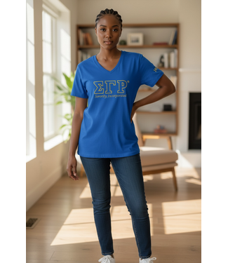 ΣΓΡ SALE! SGR Sigma Gamma Rho Luxury  V-Neck T-Shirt (SP26)