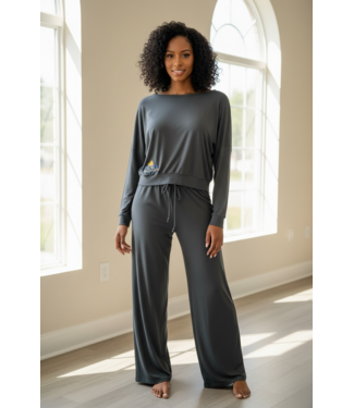 ΣΓΡ SALE! SGR Sigma Gamma Rho Gray Top/Wide Legs (S, M) (SP26)