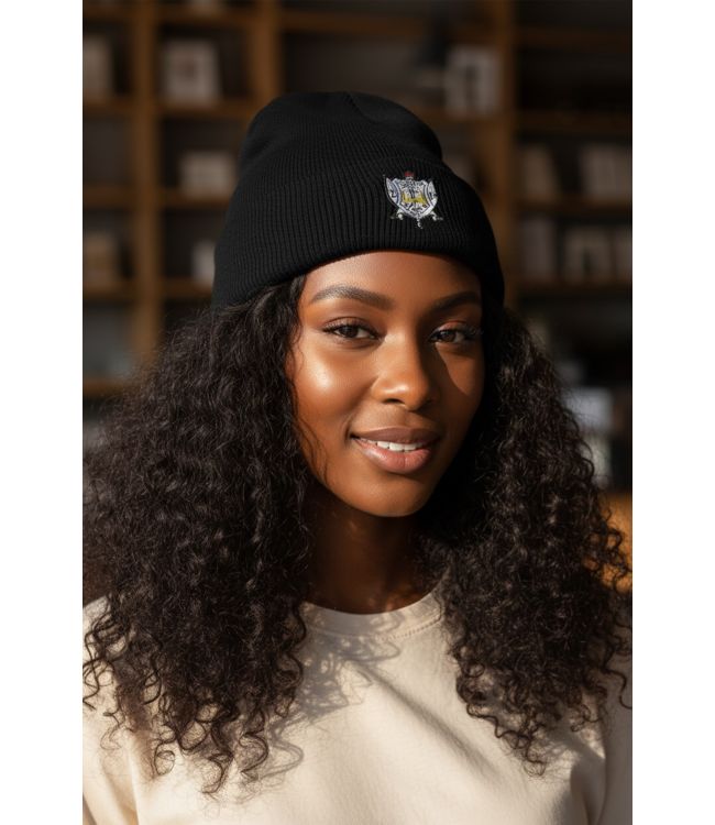 ΣΓΡ NEW! SGR Sigma Gamma Rho Black Traditional Beanies (2 Styles) (SP26)