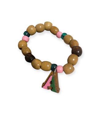 ΑΚΑ NEW! AKA Wooden Beaded Bracelet (SP26)