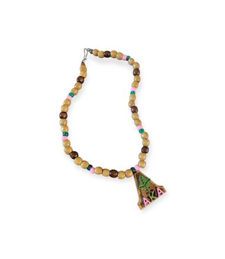 ΑΚΑ NEW! AKA Wooden Beaded Necklace (SP26)