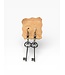 W “Lock and Key” Earrings