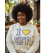 ΣΓΡ NEW! SGR Sigma Gamma Rho I Love SGR Cream Sweatshirt(Plus)(SP26)