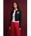 ΔΣΘ NEW! DST D Black Zip Up Crop Sweater (FA26)