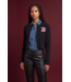 ΔΣΘ NEW! DST D Black Zip Up Crop Sweater (FA26)