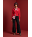 ΔΣΘ NEW! DST D Red Zip Up Hoodie Sweater (FA26)