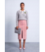 ΑΚΑ NEW! AKA Gray Cable Knit Quarter Button Down Sweater (FA26)