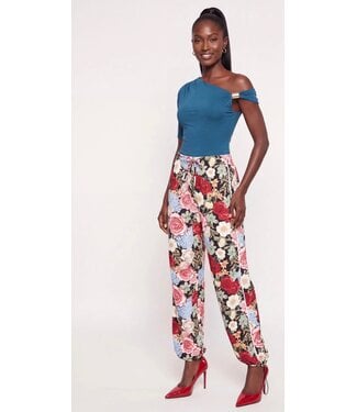 NEW! W Flower Patterned Stretch Joggers (FA26)