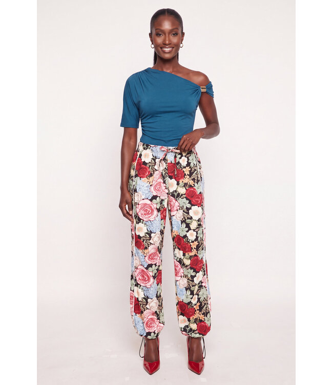 NEW! W Flower Patterned Stretch Joggers (FA26)