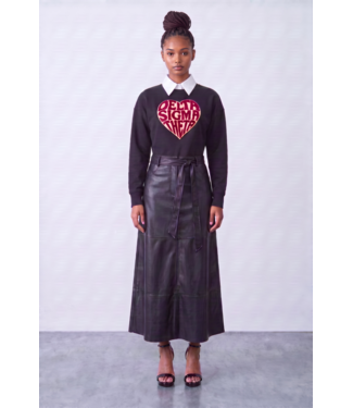 ΔΣΘ NEW! DST "Love Collection" Heart Black Crop Sweatshirt w/ Thumbholes (FA26)