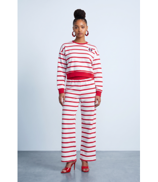 ΔΣΘ NEW! DST Red & White Striped "D" Delta Sweat Set (FA26)