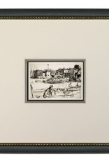 Wendover Art Whistlers Fishing Village II,  Size 19"w x 17"h