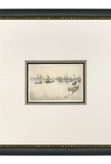 Wendover Art Whistlers Fishing Village V,  Size 19"w x 17"h