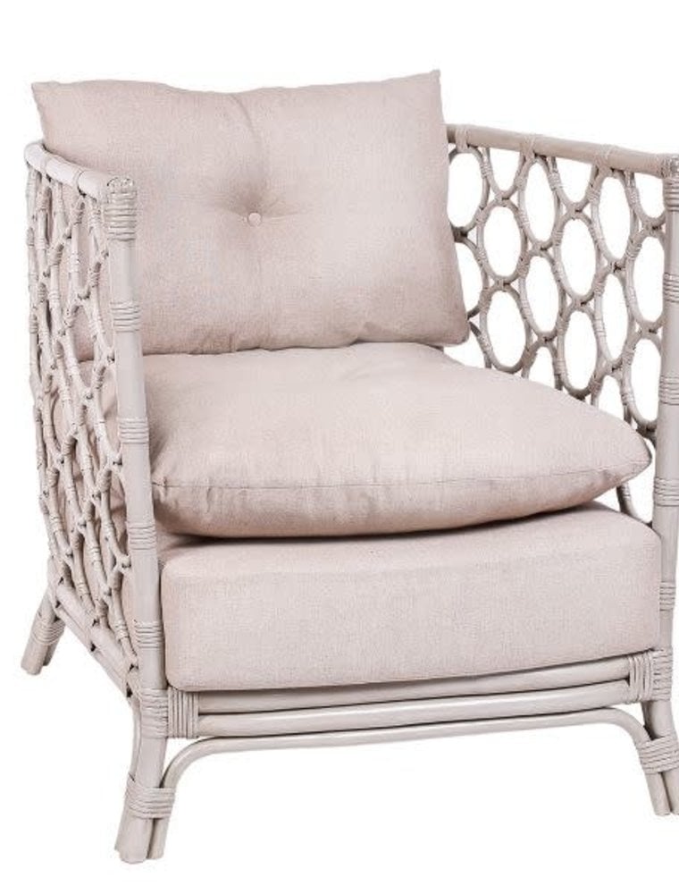 Molly Molly Rattan Chair (Misty Gray)