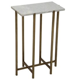 Marble Marble Side Table, Large (Gold)