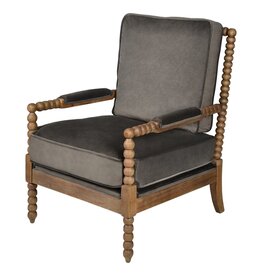 Willow Willow Chair (Brownstone), W29" x D36" x H31.5"
