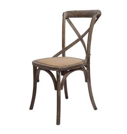 Brody Brody X-Back Side Chair (Brown Wash)