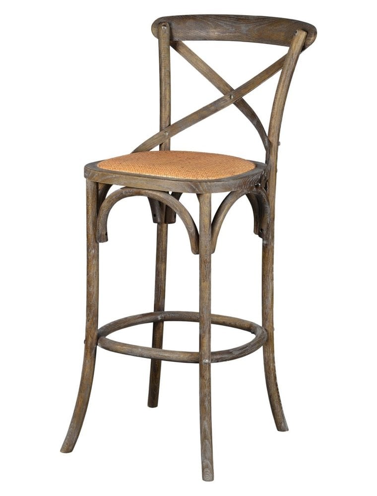 Bennett Bennett X-Back Stool 30'' (Brown Wash)