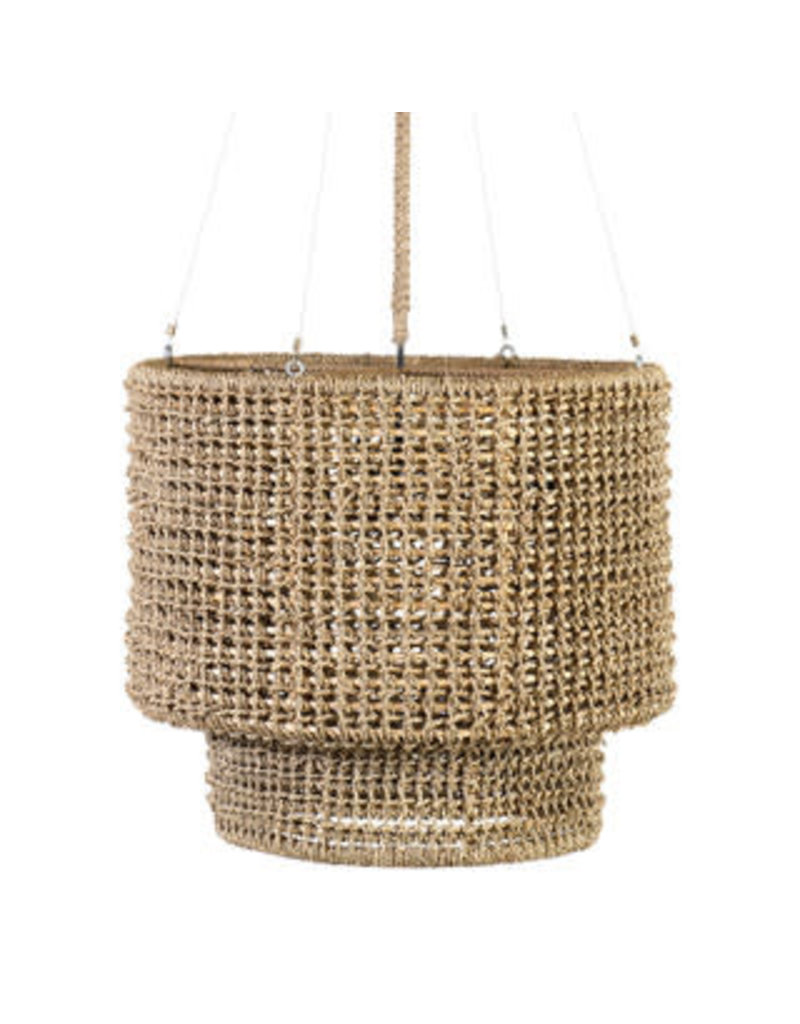 Sultan 25" Sultan Woven Manila Rope Chandelier