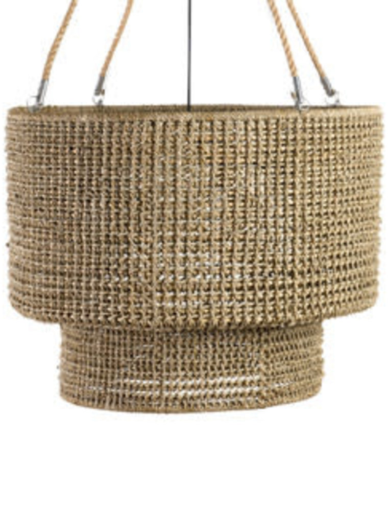 Sultan 36" Sultan Woven Manila Rope Chandelier.