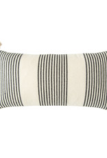 Woven Striped Lumbar Pillow with Tassels