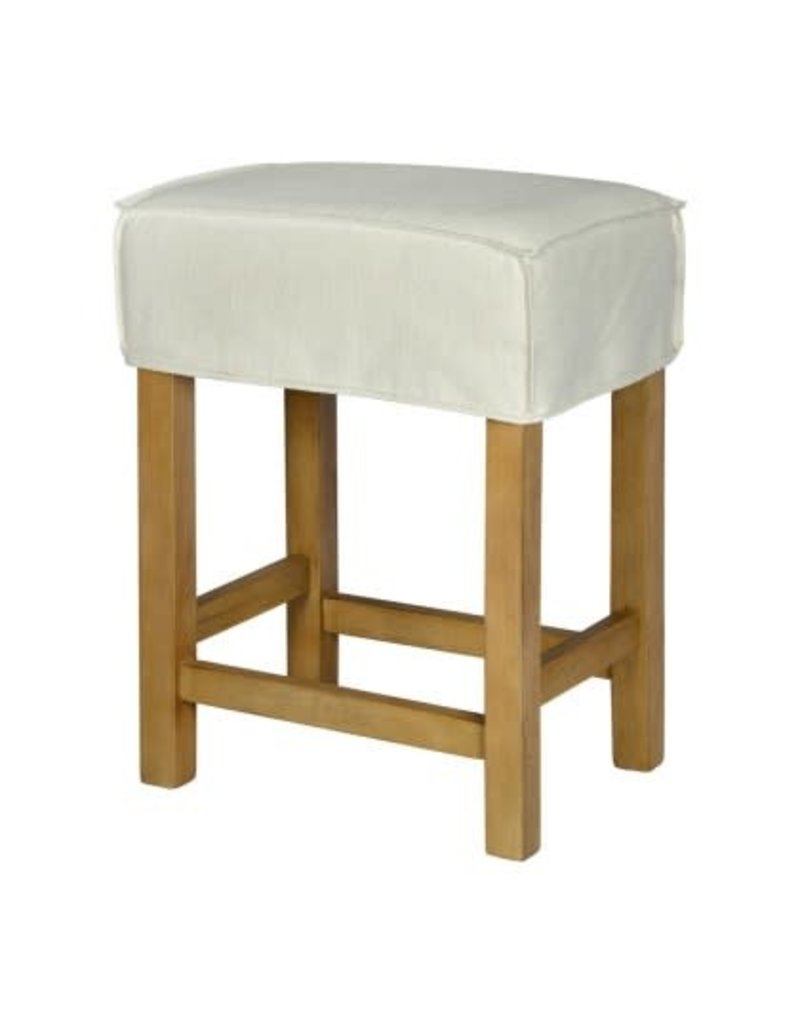 Saddle Saddle Stool 24'' with slipcover