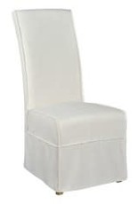 Parsons Classic Parsons Chair with white slipcover