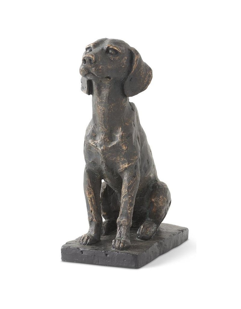 Resin Resin Patina Sitting Dog