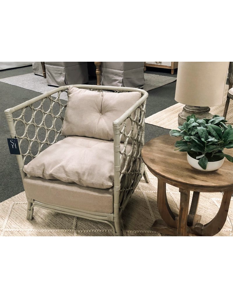 Molly Molly Rattan Chair (Misty Gray)