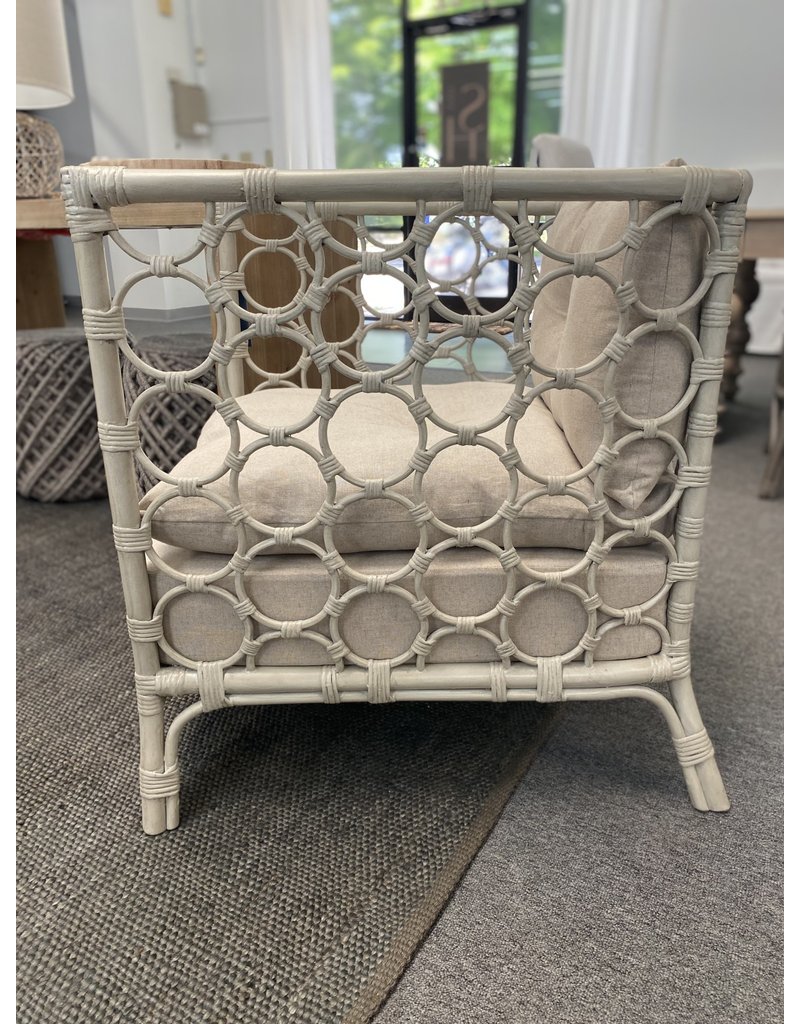 Molly Molly Rattan Chair (Misty Gray)