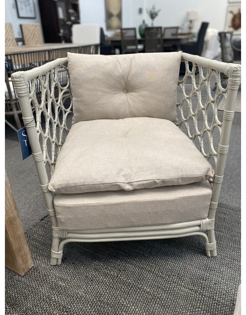 Molly Molly Rattan Chair (Misty Gray)