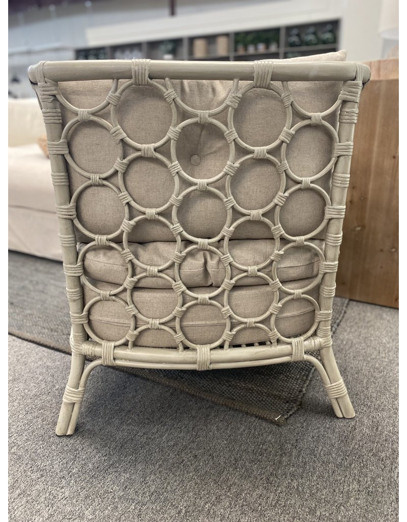 Molly Molly Rattan Chair (Misty Gray)