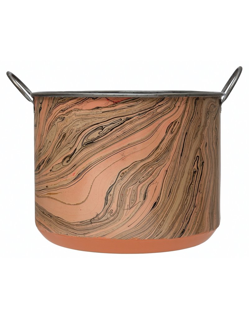 Metal Bucket Large Pink, (EACH)