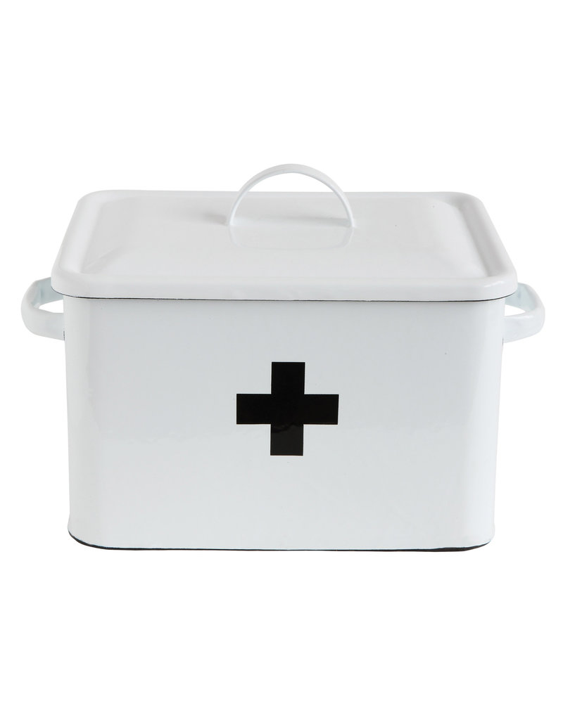 Enameled Enameled First Aid Container