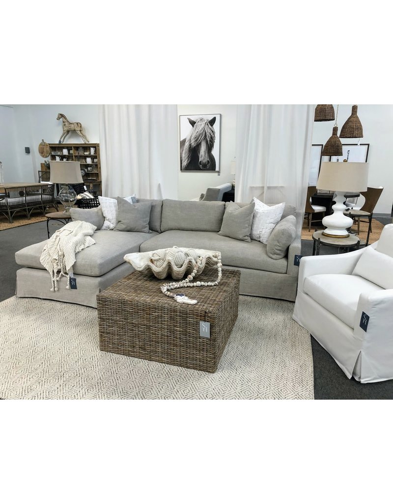 Montrose Montrose Sectional in (Linen KW) with Left Chaise & Right Love Seat