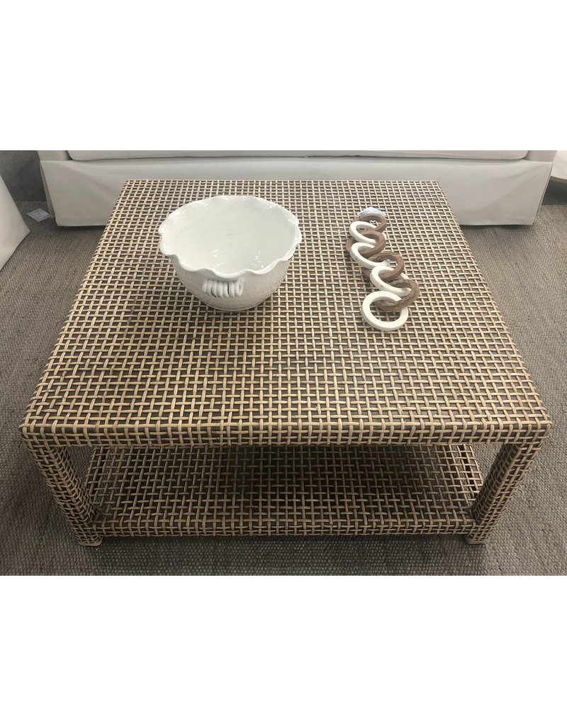 Lewis Lewis Square Rattan Coffee Table