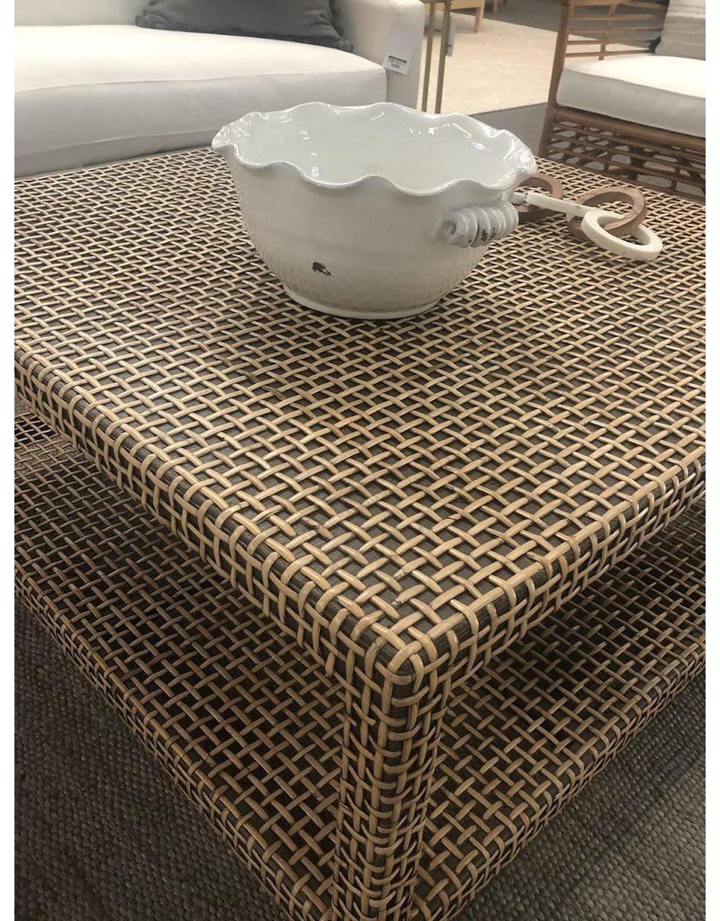 Lewis Lewis Square Rattan Coffee Table