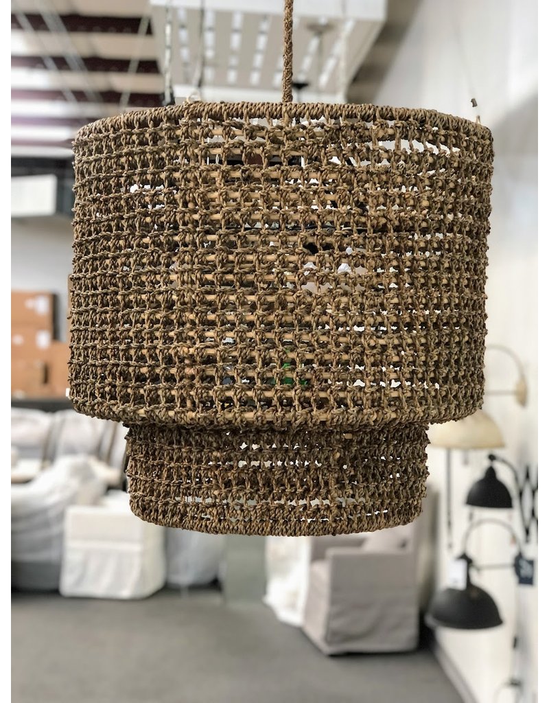 Sultan 25" Sultan Woven Manila Rope Chandelier