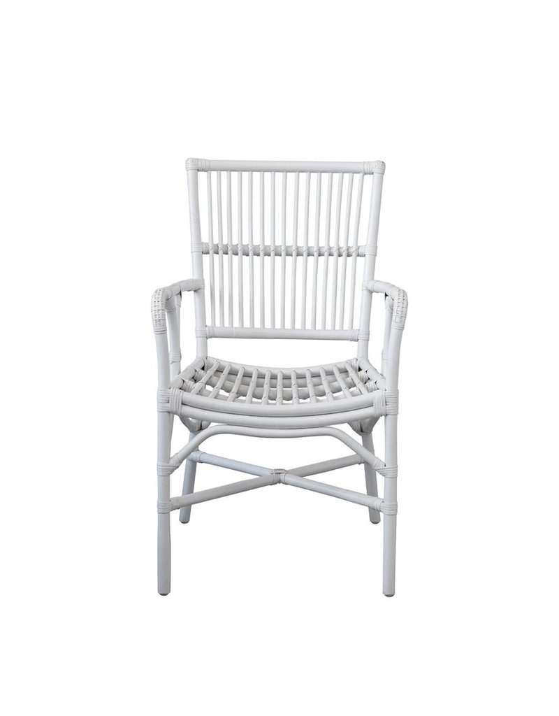 Handmade Rattan Chair - White