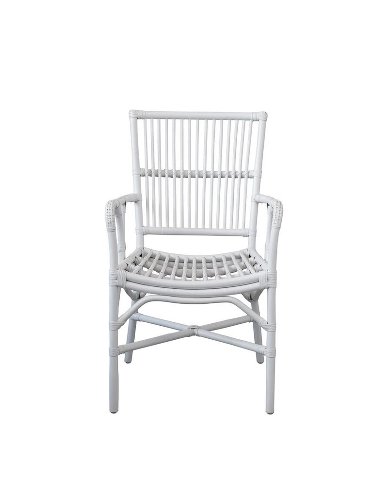 Handmade Rattan Chair - White