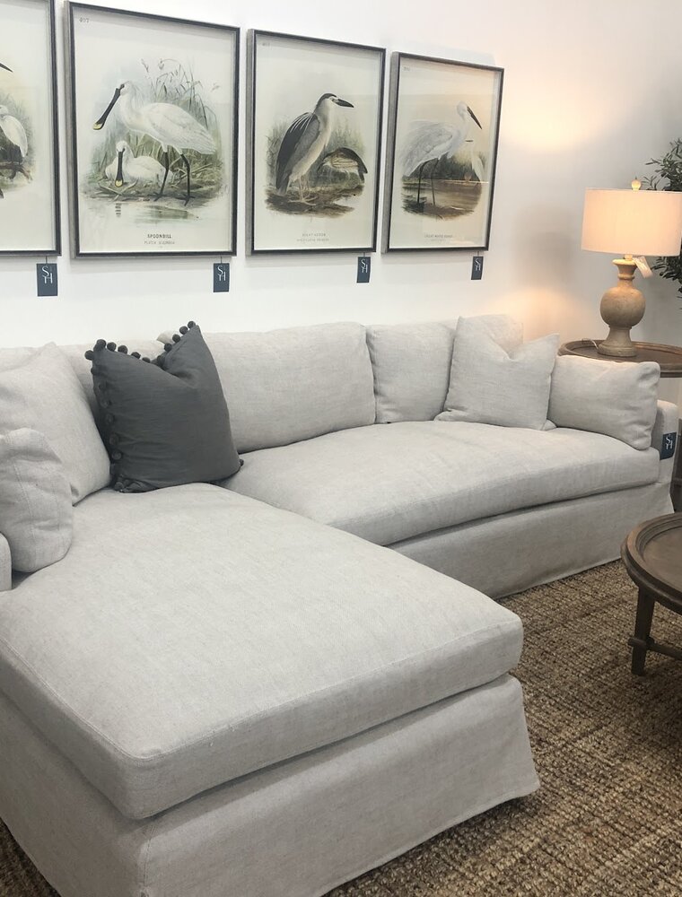 Montrose Montrose Sectional in (Linen KW) with Left Chaise & Right Love Seat