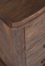 Joan Joan 3 Drawer Mango Wood Dresser - Dark Brown