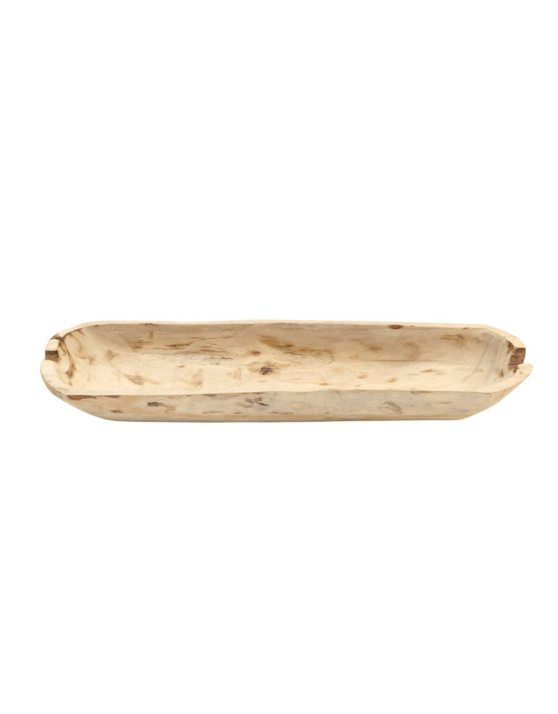 Paulownia Decorative Paulownia Wood Bowl Rectangle