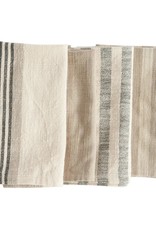 Woven Cotton Stripped Napkins (Set of 4)