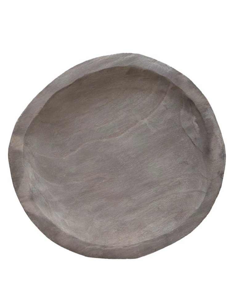 Paulownia Decorative Paulowania Wood Tray, Grey Wash