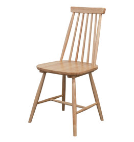 Rubberwood Rubberwood Dining Chair with Slatted Back