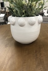 Terracotta Large Terracotta Planter with Raised Dots