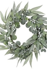 24" Dia Mixed Eucalyptus Wreath
